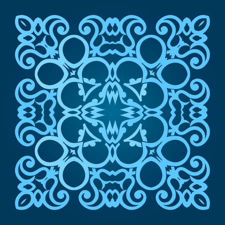 Mandala pattern design illustration.のイラスト素材