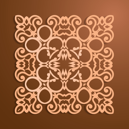 Mandala pattern design illustration.のイラスト素材