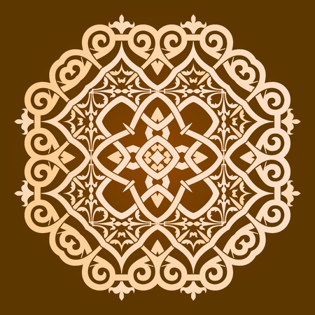 Mandala pattern design illustration.のイラスト素材