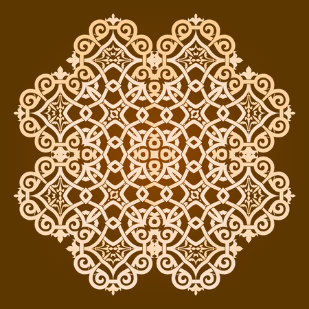 Mandala pattern design illustration.のイラスト素材