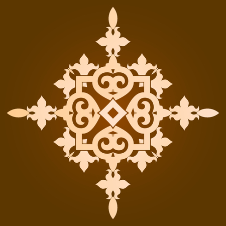 Mandala pattern design illustration.のイラスト素材