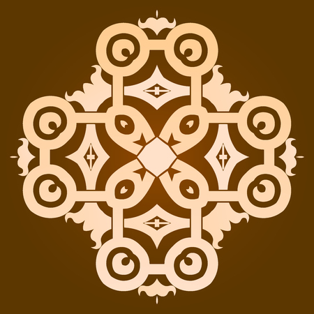 Mandala pattern design illustration.のイラスト素材