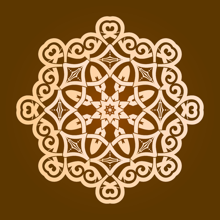Mandala pattern design illustration.のイラスト素材