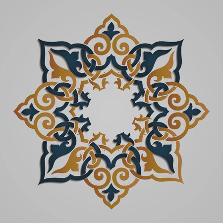 vector ornamental frame template, Vintage backgroundのイラスト素材