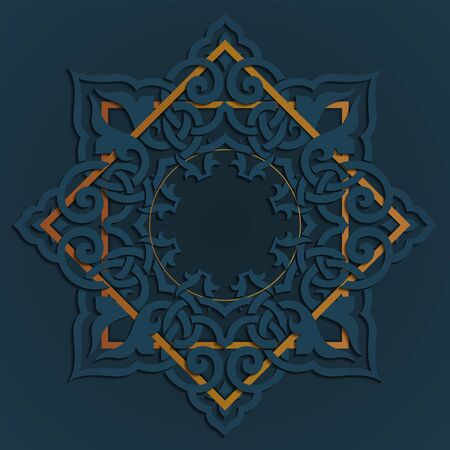 vector ornamental frame template, Vintage backgroundのイラスト素材