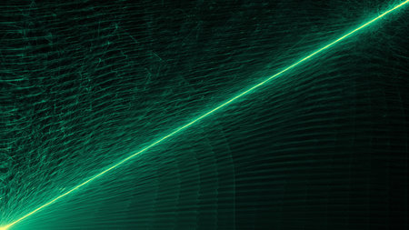 Abstract 3D Illustration of Modern Fractal Backgroundの写真素材