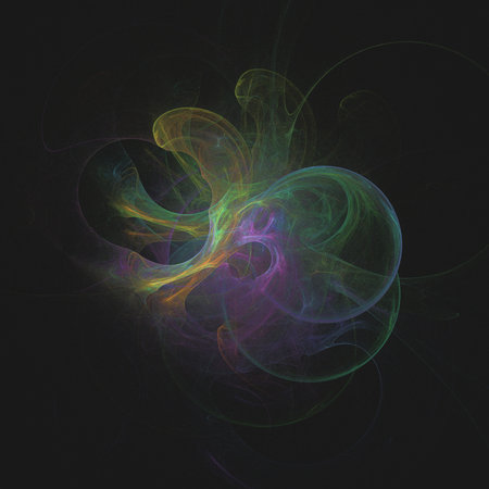 Abstract 3D Illustration of Modern Fractal Backgroundの写真素材