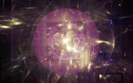 Abstract 3D Illustration of Modern Fractal Background