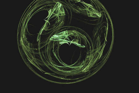 Abstract 3D Illustration of Modern Fractal Backgroundの写真素材