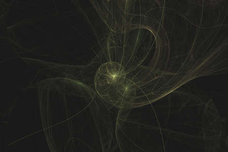 Abstract 3D Illustration of Modern Fractal Background