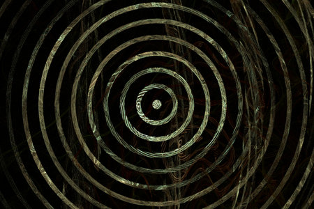 Abstract 3D Illustration of Modern Fractal Backgroundの写真素材