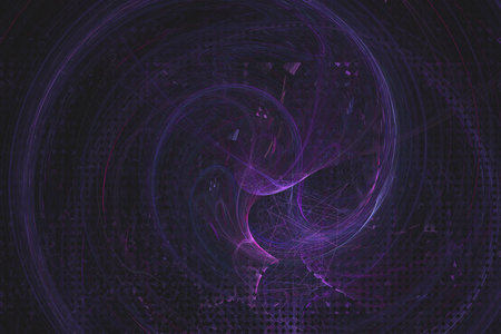 Abstract 3D Illustration of Modern Fractal Backgroundの写真素材