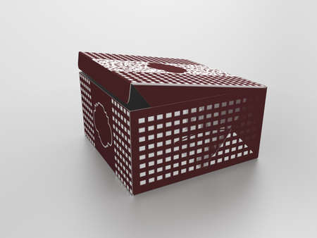 3D Rendering Product Packaging Templateの写真素材
