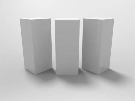 3D Rendering Product Packaging Templateの写真素材