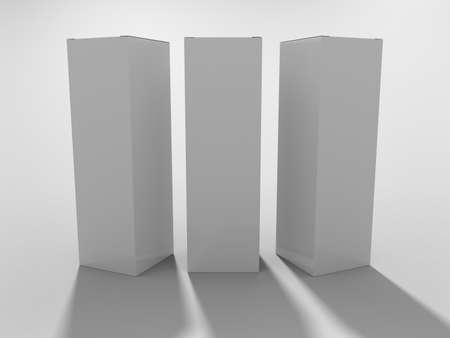 3D Rendering Product Packaging Templateの写真素材