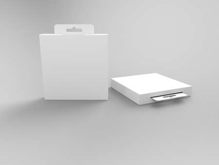 3D Rendering Product Packaging Templateの写真素材