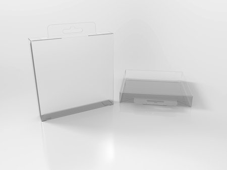 3D Rendering Product Packaging Templateの写真素材