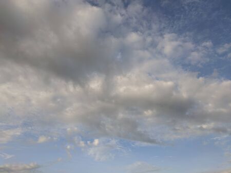 Blue sky with storm cloudsの写真素材