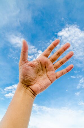 Five fingerの写真素材