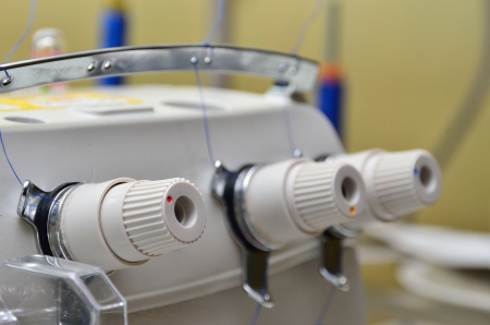 Sewing machine buttonの写真素材