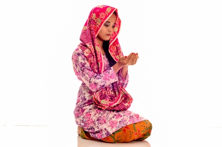 Muslimah Concept isolated on whiteの写真素材