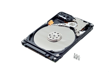 Hard disk isolated on a white background