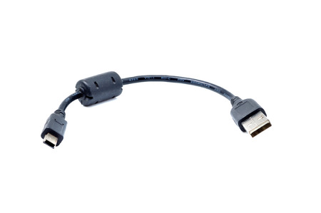 USB cable isolated on white