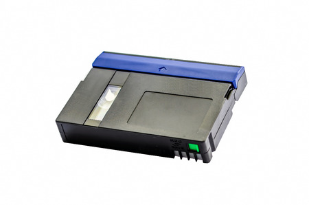 Videocassette standard miniDV isolated on a white background