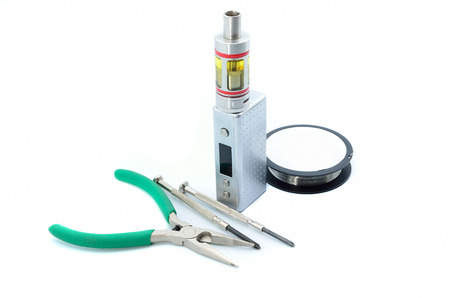 Rebuildable Dripping Vaping Atomizer tools, close up