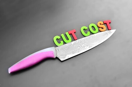 Cost cutting conceptの写真素材