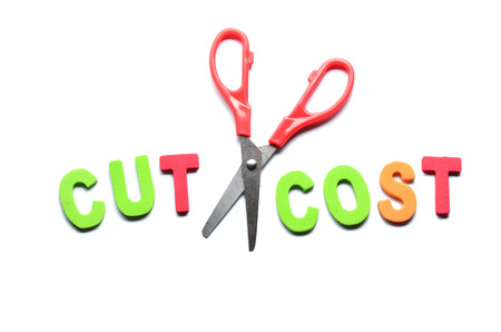 Cost cutting conceptの写真素材