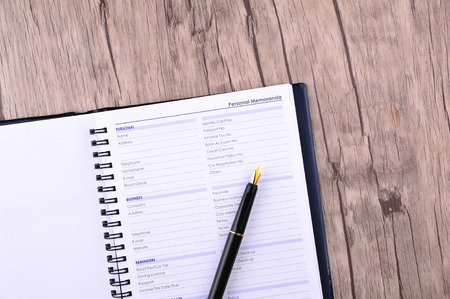 Personal information to be fill in - many uses for businessの写真素材