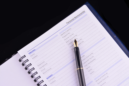 Personal information to be fill in - many uses for businessの写真素材