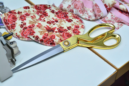 Sewing tools and sewing kitの写真素材