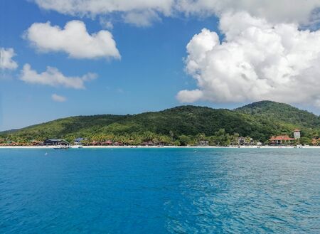 Landscape of beautiful tropical beach at Redang island, Malaysiaの写真素材