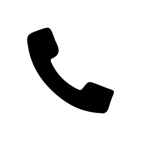 Telephone handset icon. Vector illustration. Flat design style eps 10のイラスト素材
