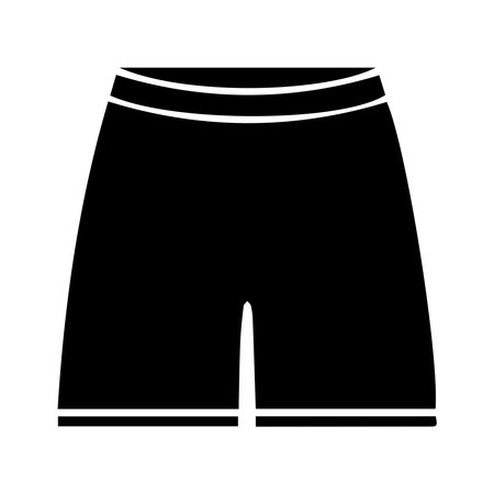Male boxer shorts icon vector illustration graphic design in black and white colorsのイラスト素材