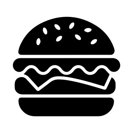 Hamburger Icon Vector. Black Illustration Isolated On White Background.のイラスト素材