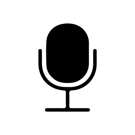Microphone icon vector. Flat design style eps 10 file.のイラスト素材