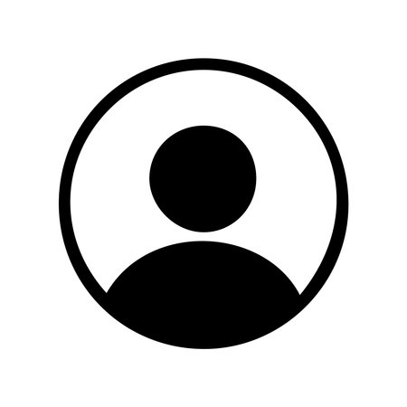 User Icon Vector. Person Profile Avatar Sign. Flat design style eps 10のイラスト素材