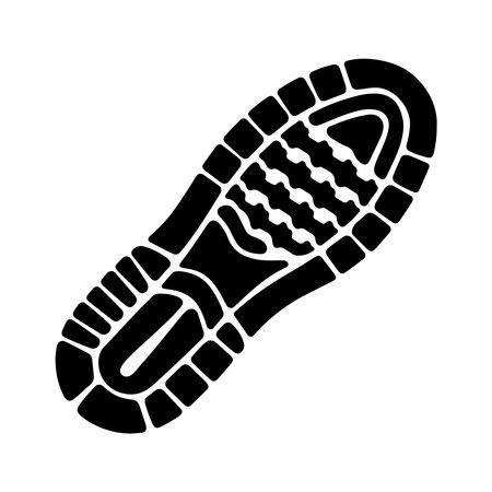 Footprint soles icon. Simple illustration of footprint soles vector icon for webのイラスト素材