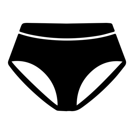 Women's underwear icon. Simple illustration of women's underwear vector icon for web design isolated on white backgroundのイラスト素材