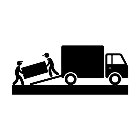 delivery service design, vector illustration eps10 graphic flat styleのイラスト素材