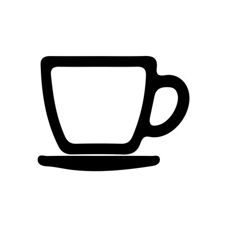 Coffee cup icon. Tea cup symbol. Vector illustration.のイラスト素材