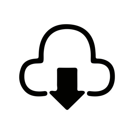 hand with thumb up icon over white background, line style, vector illustrationのイラスト素材