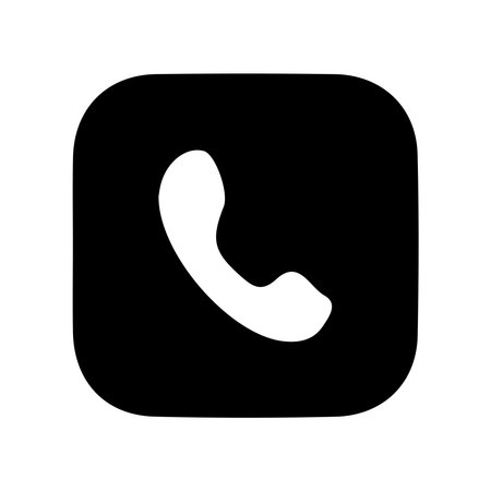 Telephone handset icon vector illustration. Flat design style eps 10のイラスト素材