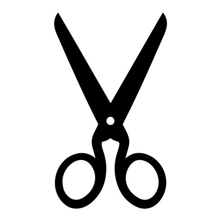 Scissors icon on white background. Vector illustration. Eps 10.のイラスト素材