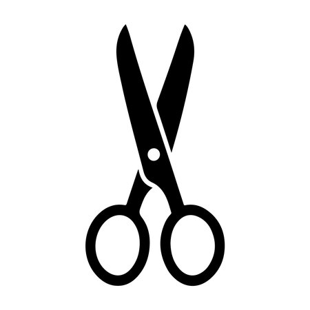 Scissors icon on white background. Vector illustration. Eps 10.のイラスト素材