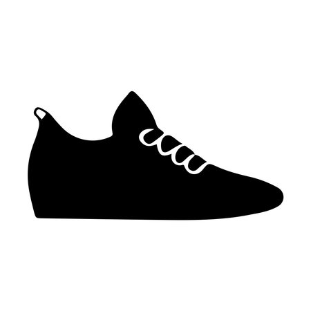 sneaker icon over white background, vector illusration designのイラスト素材