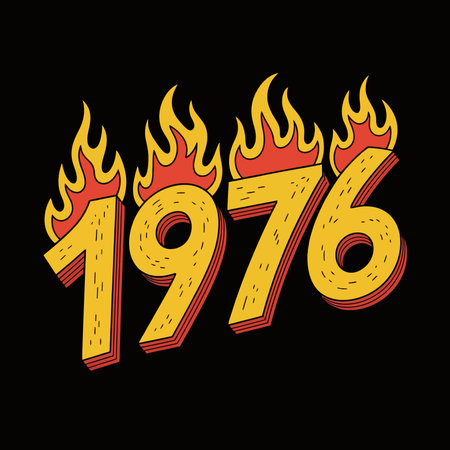 Discount label with fire flames. Vector illustration on black background.